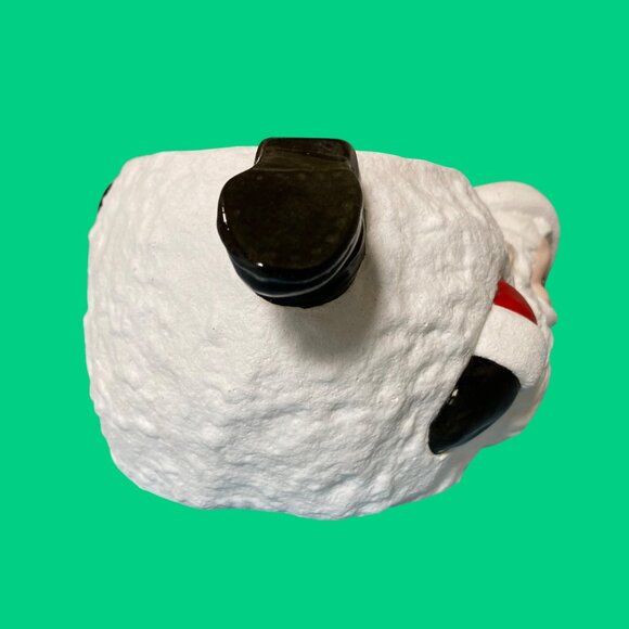 Vintage Ceramic Santa Planter Dish Snowball Bowl Feet & Head Stick Out Christmas - Picture 4 of 7